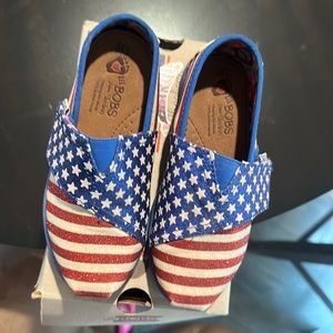 Girls pre-owned Lil Bobs flag shoes